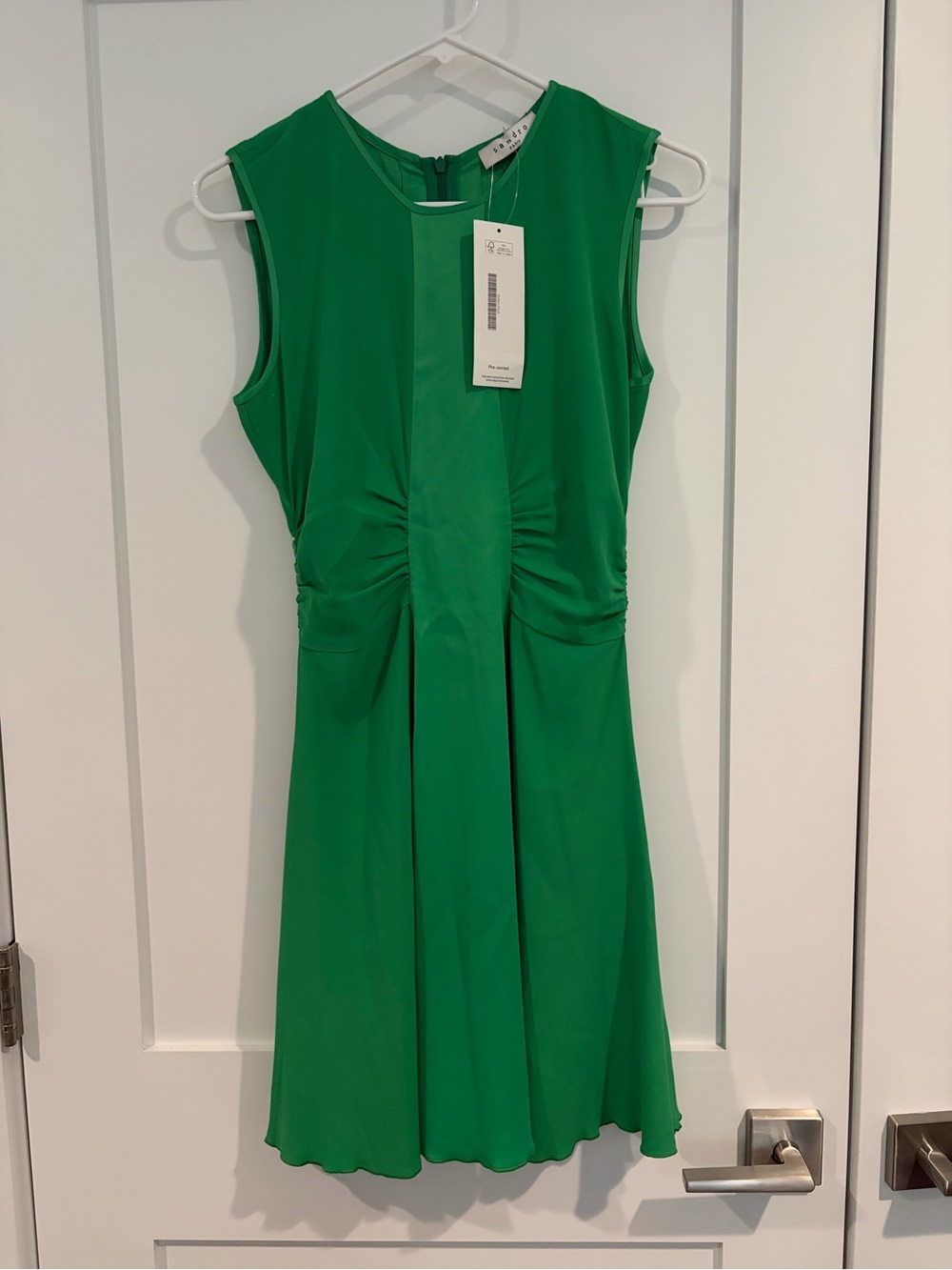 Sandro Paris “risla” Sleeveless mini Dress with Gathered Waist Detail size 1